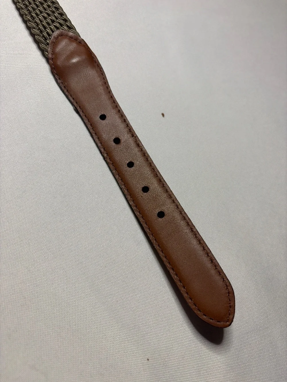 Brighton Strech woven Nylon with Leather and Solid Brass 36